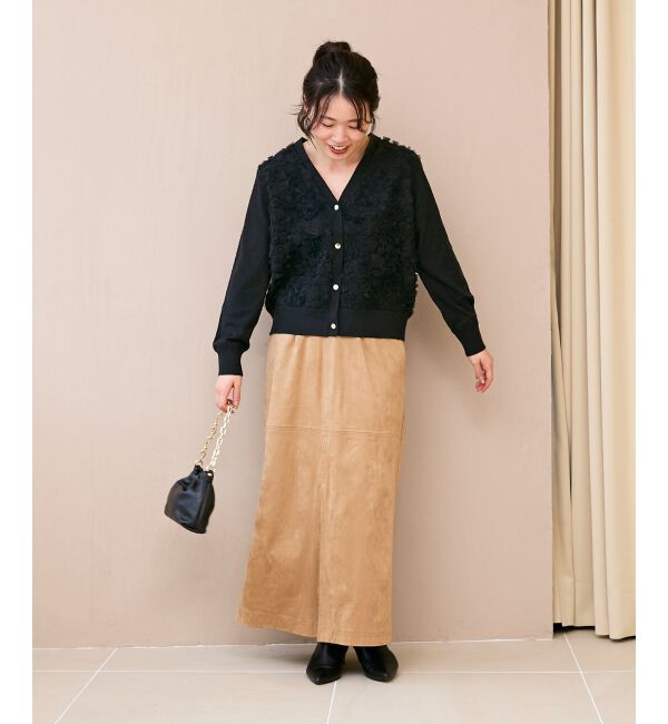  「リバーフェイクスエードタイトスカート」|タイト|