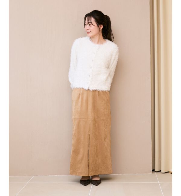  「リバーフェイクスエードタイトスカート」|タイト|