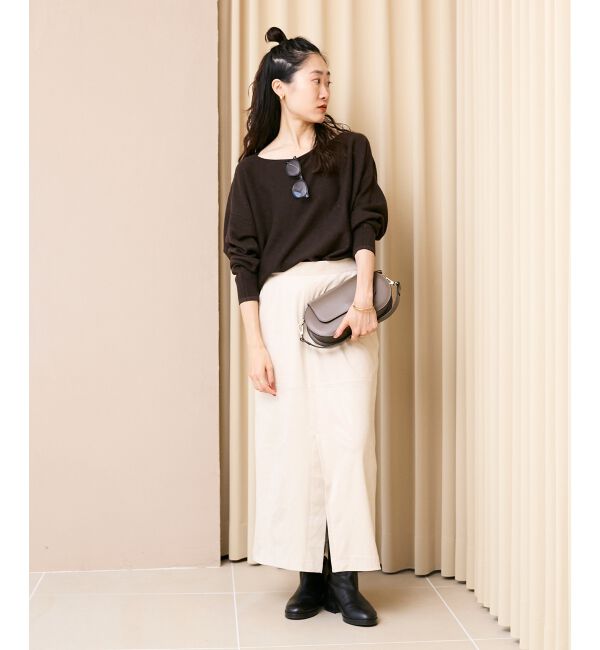  「リバーフェイクスエードタイトスカート」|タイト|