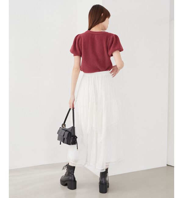 MAJESTICLEGON「ティアードヘムラインスカート」|スカート|