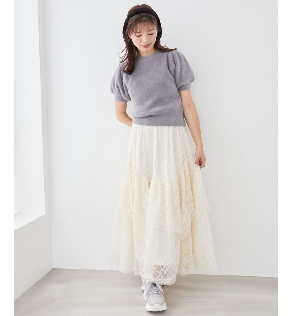 MAJESTICLEGON「ティアードヘムラインスカート」|スカート|