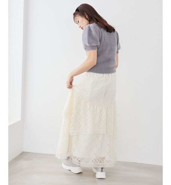 MAJESTICLEGON「ティアードヘムラインスカート」|スカート|