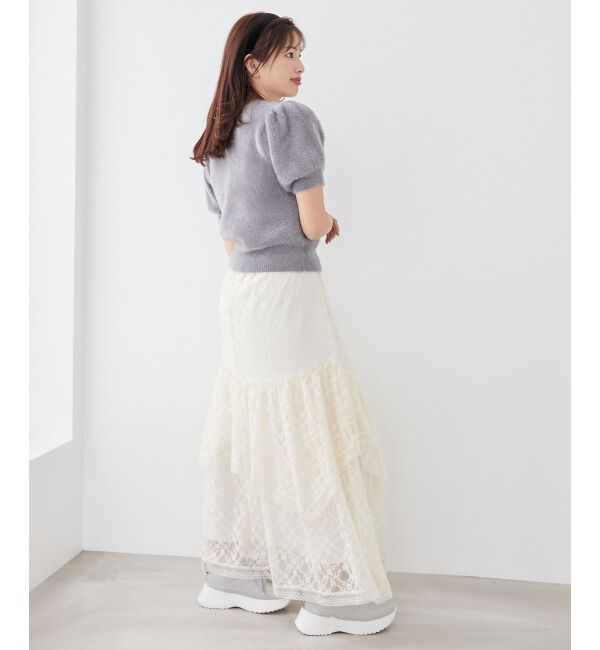 MAJESTICLEGON「ティアードヘムラインスカート」|スカート|