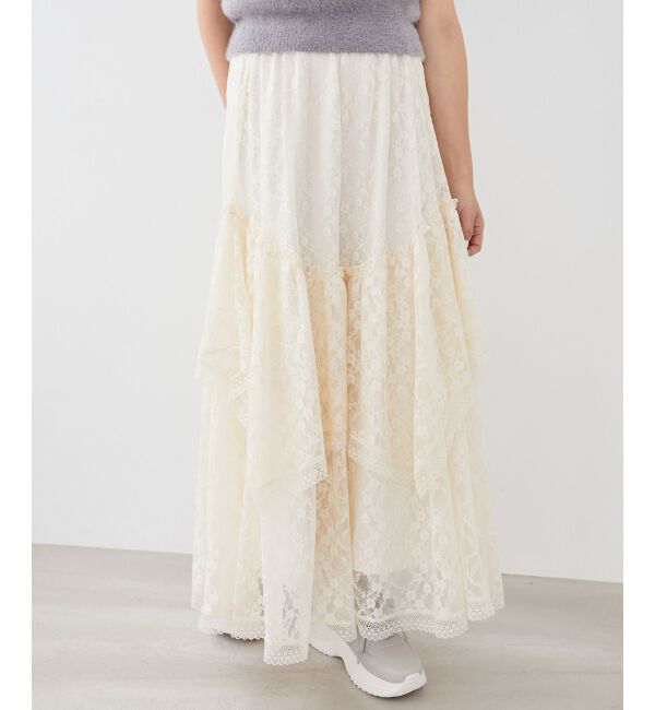 MAJESTICLEGON「ティアードヘムラインスカート」|スカート|