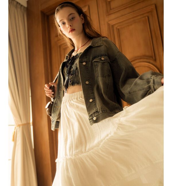 MAJESTICLEGON「ティアードヘムラインスカート」|スカート|