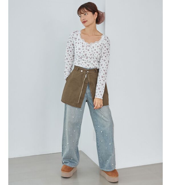 MAJESTICLEGON「2wayラップミニスカート」|スカート|