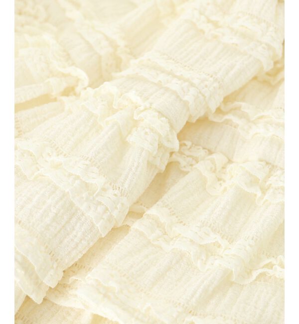 MAJESTICLEGON「カットレースフリルミニスカパン」|スカート|