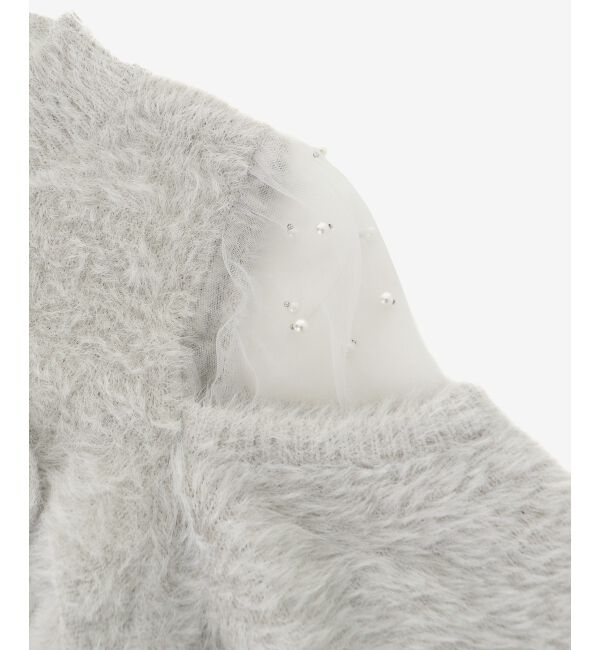  「デコルテオープンシアーショルダーニット」|ニット・セーター|