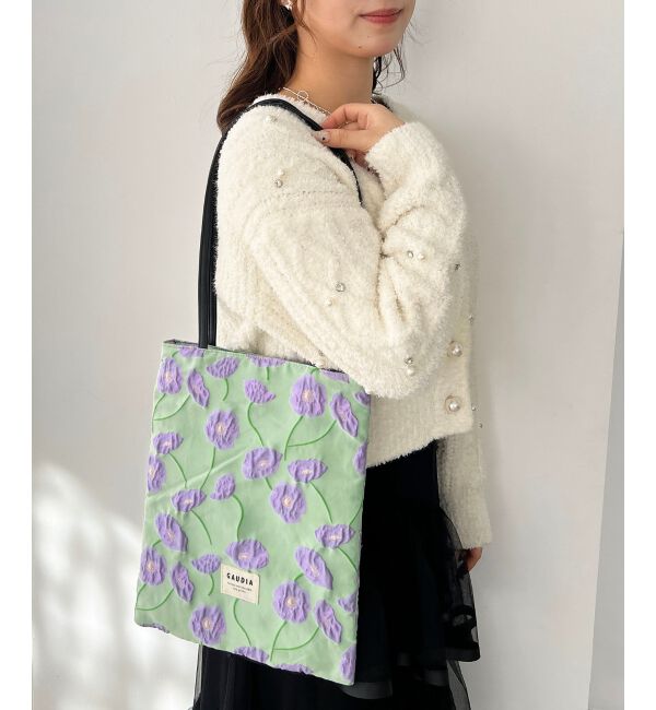  「フェミニンフラワートート」|トートバッグ|ラベンダー
