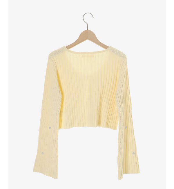  「キャミセットフラワー刺繍カーデ」|カーディガン|