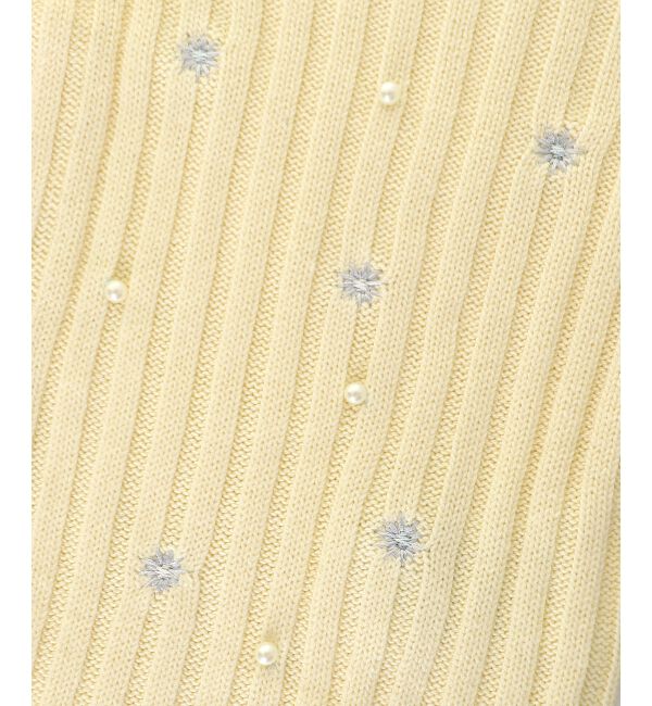  「キャミセットフラワー刺繍カーデ」|カーディガン|