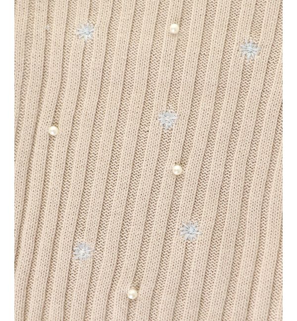  「キャミセットフラワー刺繍カーデ」|カーディガン|