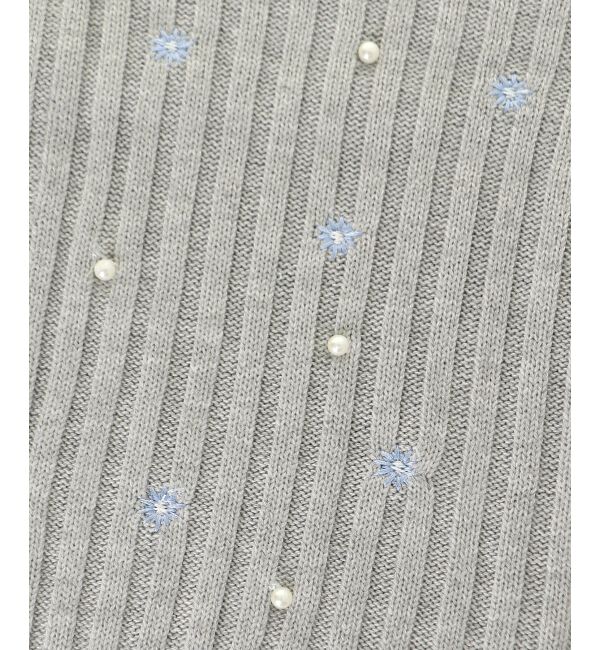  「キャミセットフラワー刺繍カーデ」|カーディガン|