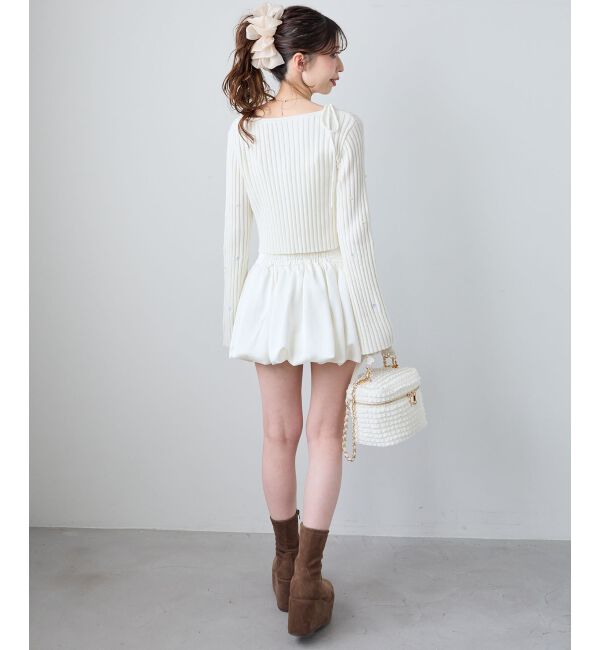  「キャミセットフラワー刺繍カーデ」|カーディガン|