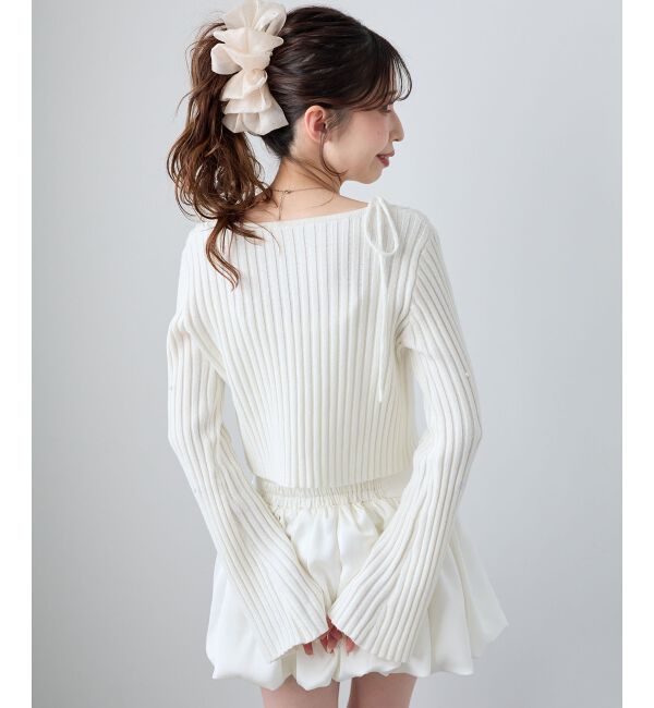  「キャミセットフラワー刺繍カーデ」|カーディガン|