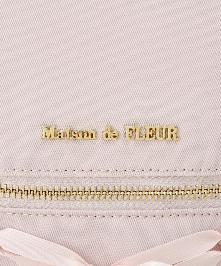 Maison de FLEUR「撥水加工レースアップリボンリュック」|リュック|