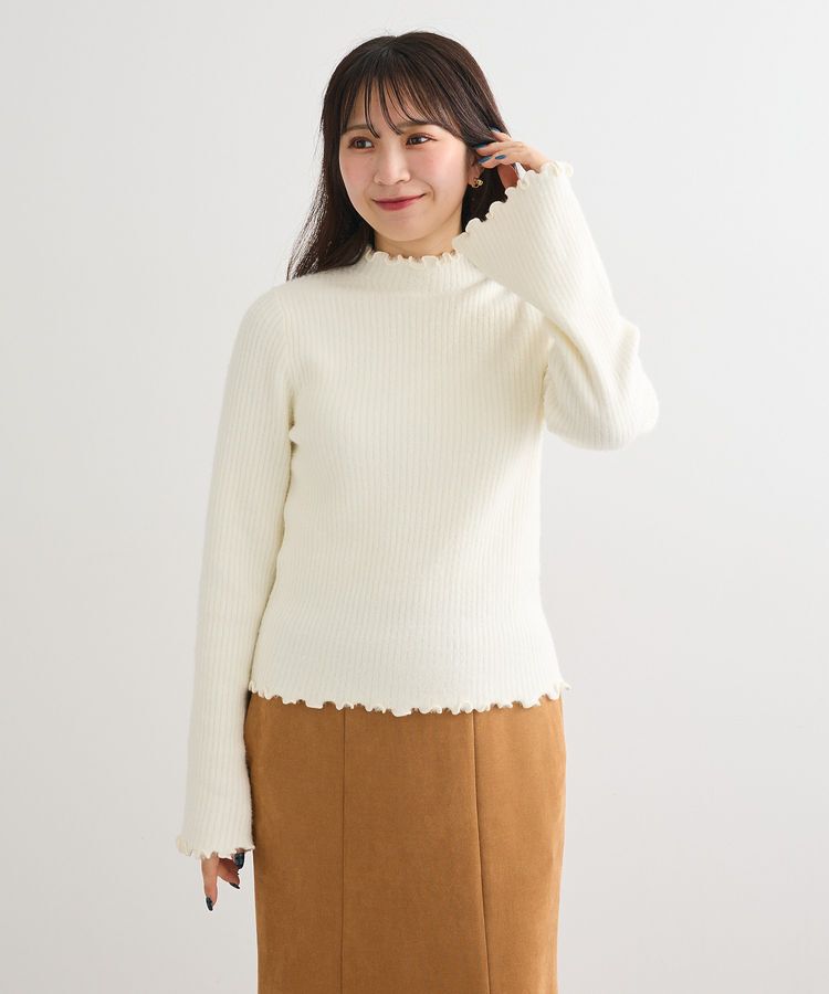 Green Parks「・swing by ウラシャギーフレアスリーブニット」|ニット・セーター|
