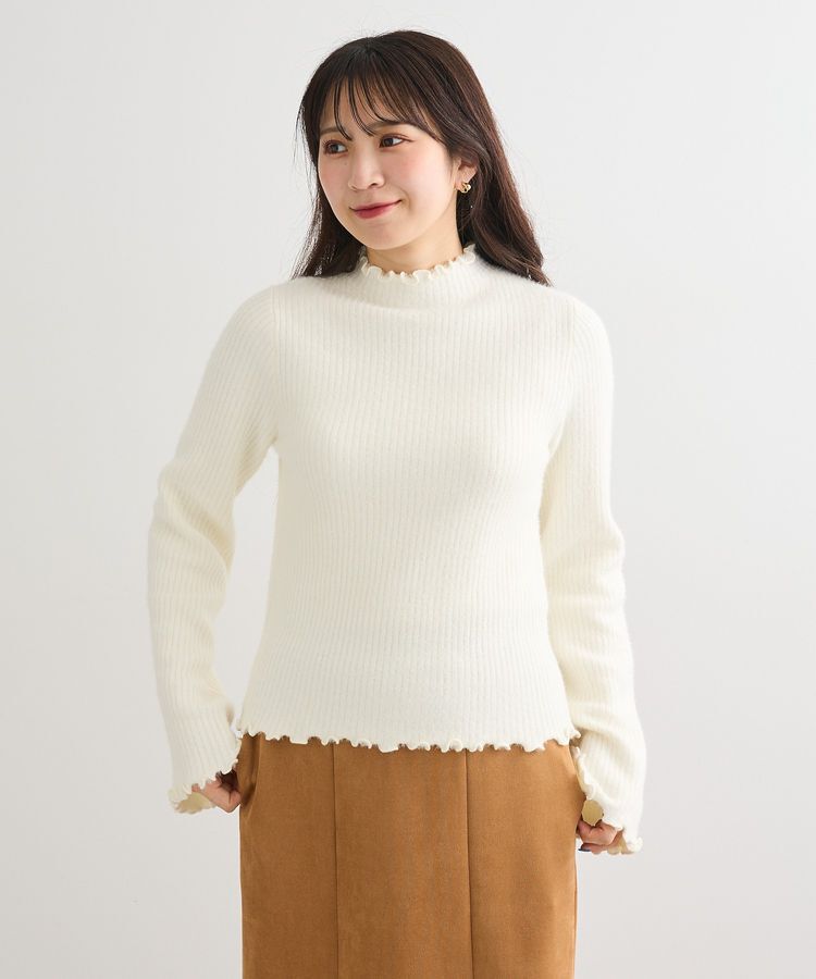 Green Parks「・swing by ウラシャギーフレアスリーブニット」|ニット・セーター|