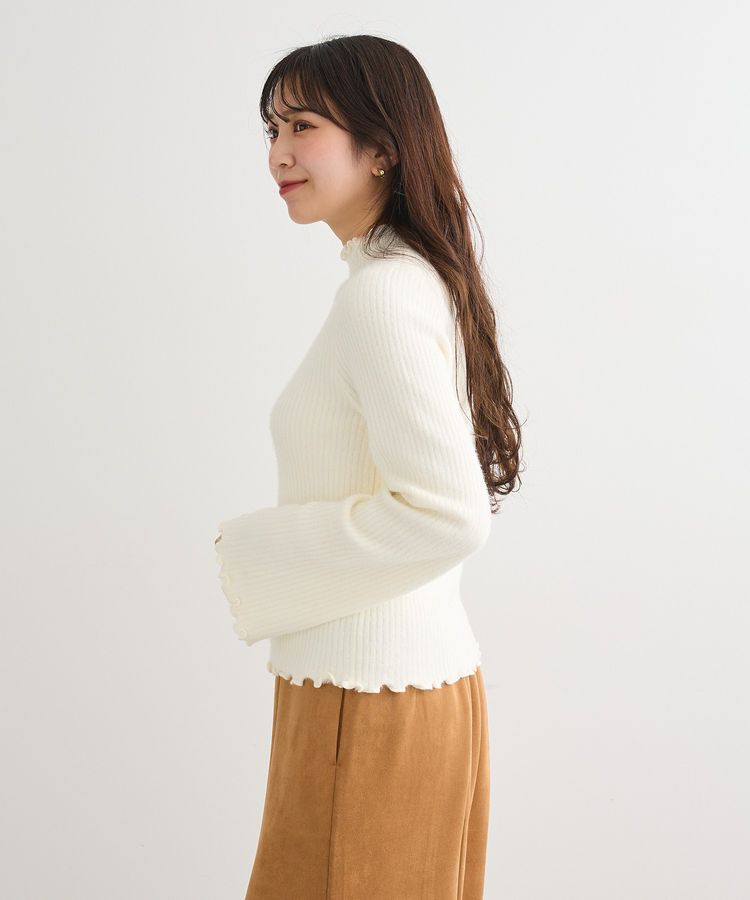 Green Parks「・swing by ウラシャギーフレアスリーブニット」|ニット・セーター|