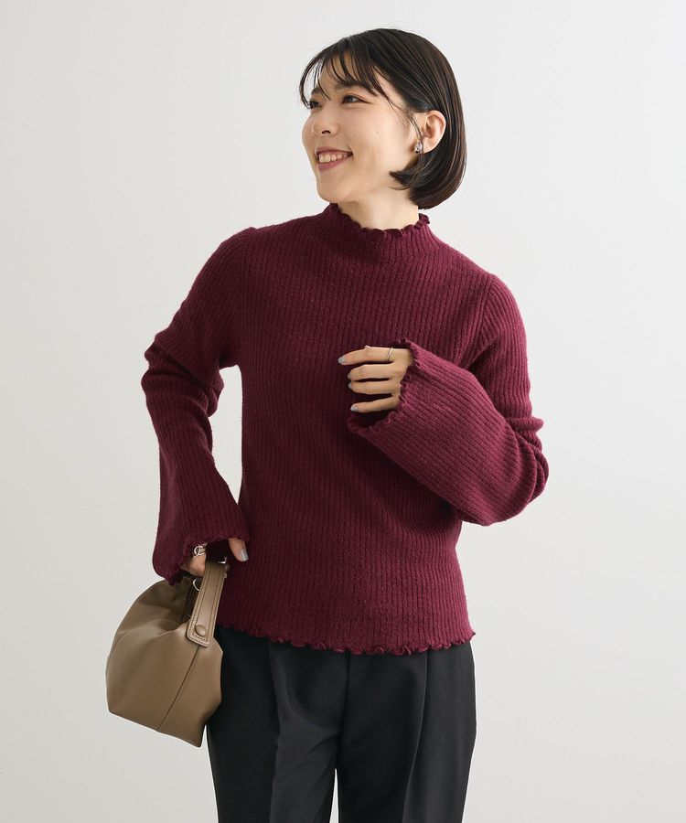 Green Parks「・swing by ウラシャギーフレアスリーブニット」|ニット・セーター|