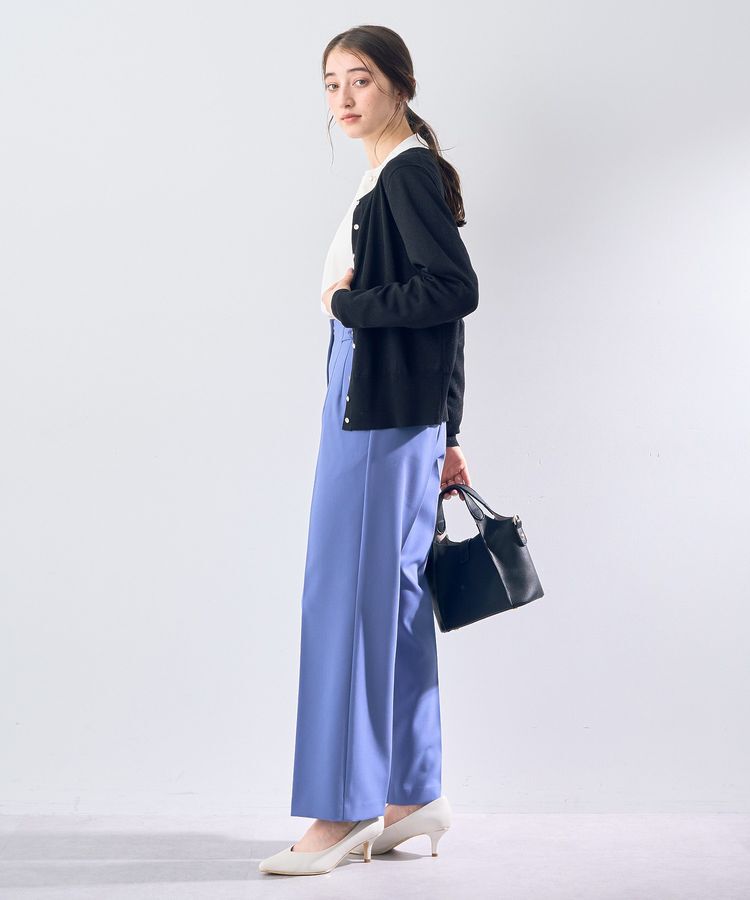 YECCA VECCA「ラメ混クルーネックカーディガン」|カーディガン|