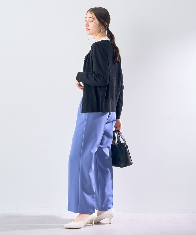 YECCA VECCA「ラメ混クルーネックカーディガン」|カーディガン|