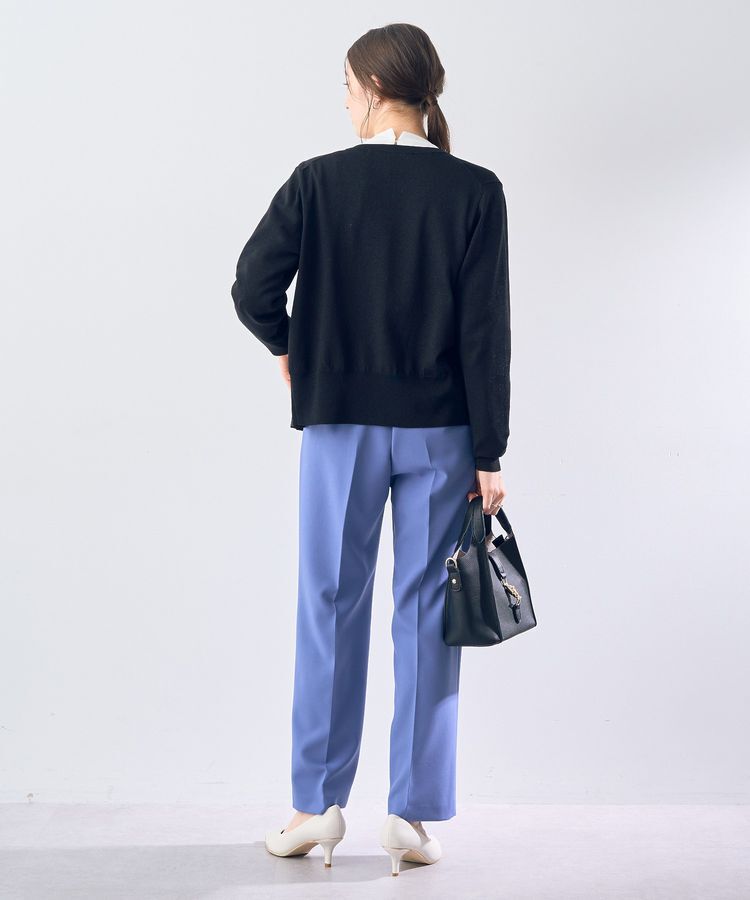 YECCA VECCA「ラメ混クルーネックカーディガン」|カーディガン|