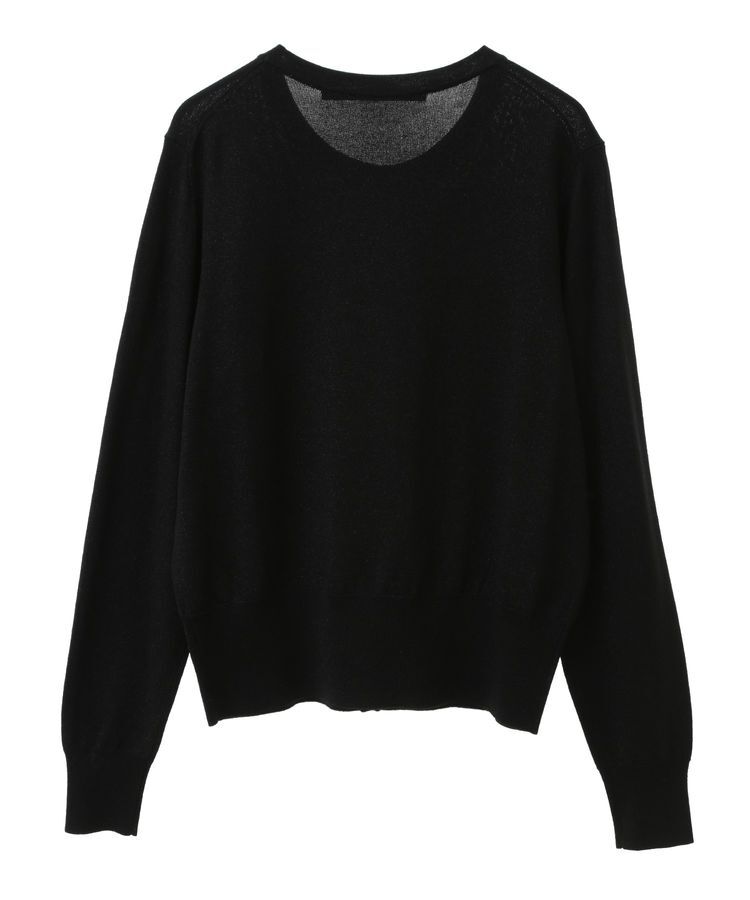 YECCA VECCA「ラメ混クルーネックカーディガン」|カーディガン|