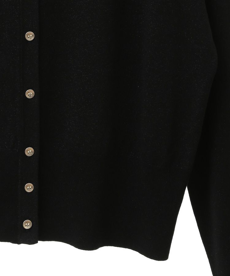 YECCA VECCA「ラメ混クルーネックカーディガン」|カーディガン|