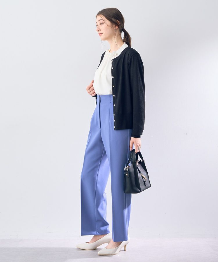 YECCA VECCA「ラメ混クルーネックカーディガン」|カーディガン|