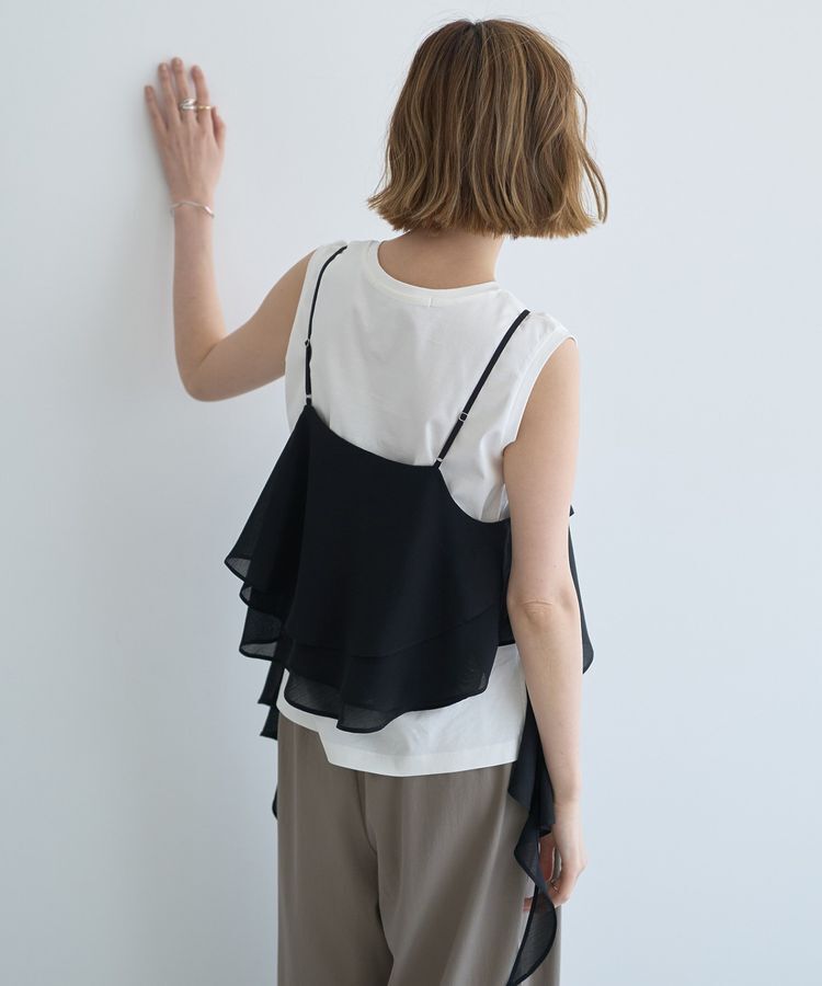 Editt by YECCA VECCA「アシメラッフルオーバーキャミ」|キャミソール|