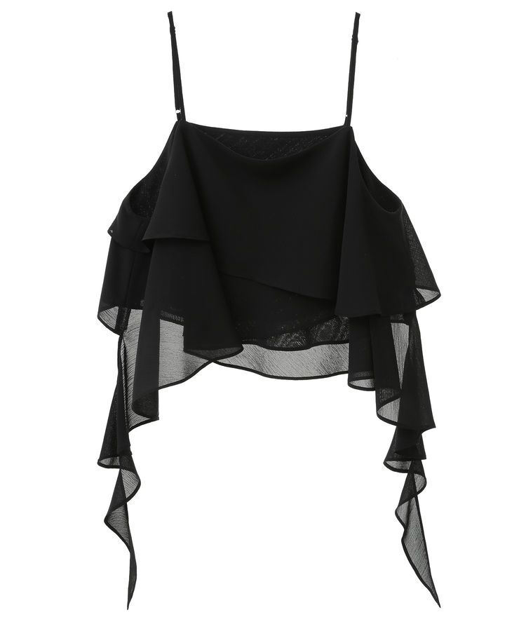 Editt by YECCA VECCA「アシメラッフルオーバーキャミ」|キャミソール|