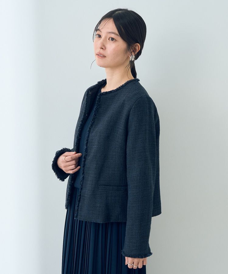 YECCA VECCA「ツイードジャケット」|テーラードジャケット|