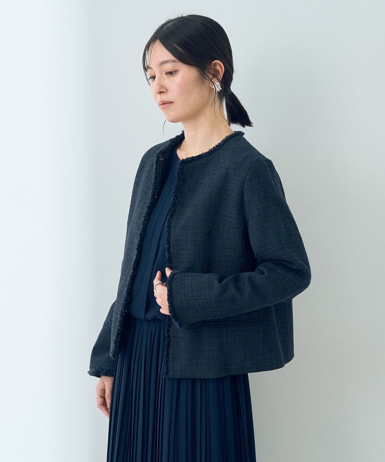 YECCA VECCA「ツイードジャケット」|テーラードジャケット|