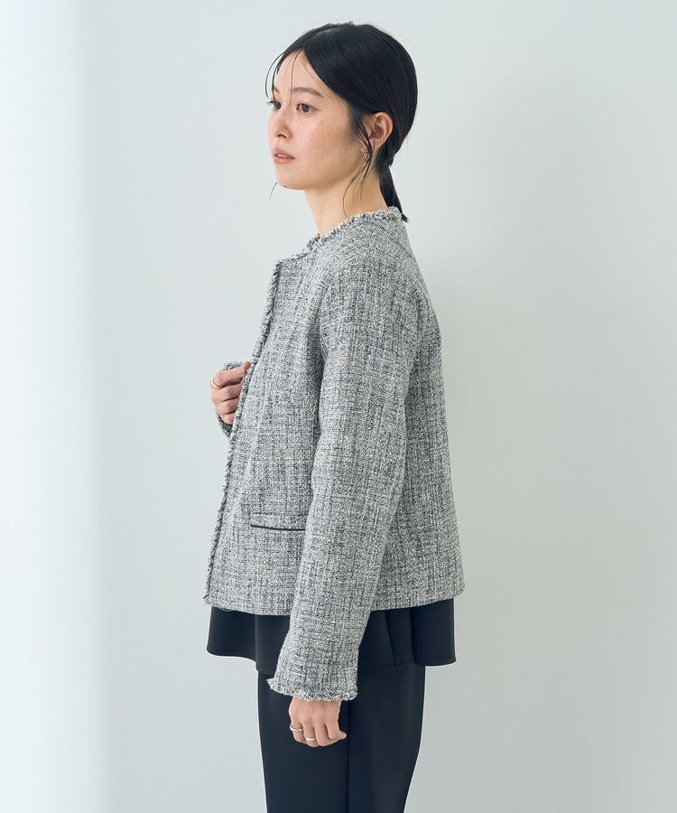 YECCA VECCA「ツイードジャケット」|テーラードジャケット|