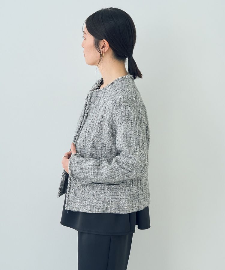 YECCA VECCA「ツイードジャケット」|テーラードジャケット|