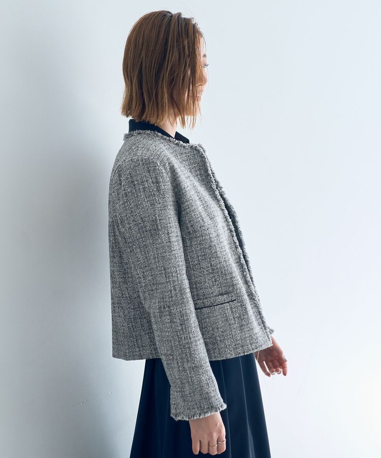 YECCA VECCA「ツイードジャケット」|テーラードジャケット|