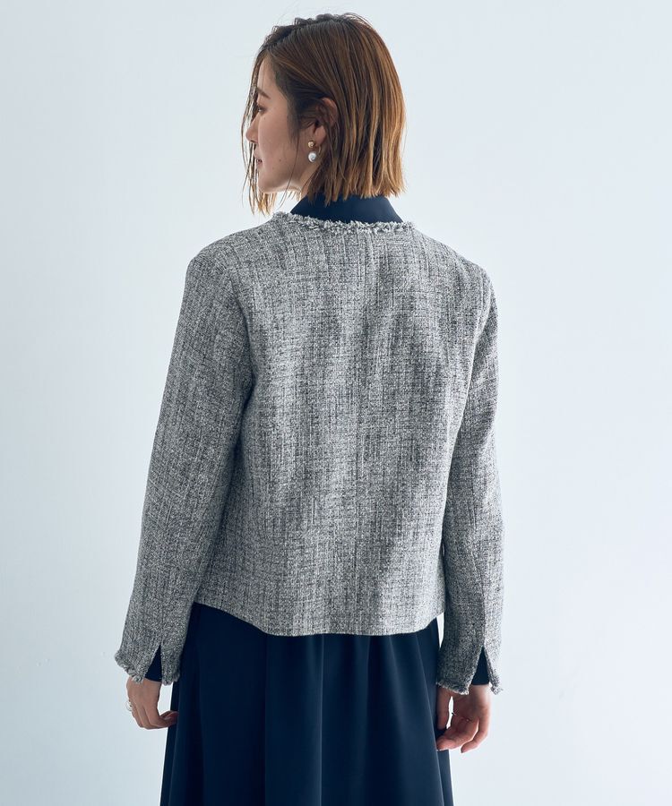 YECCA VECCA「ツイードジャケット」|テーラードジャケット|