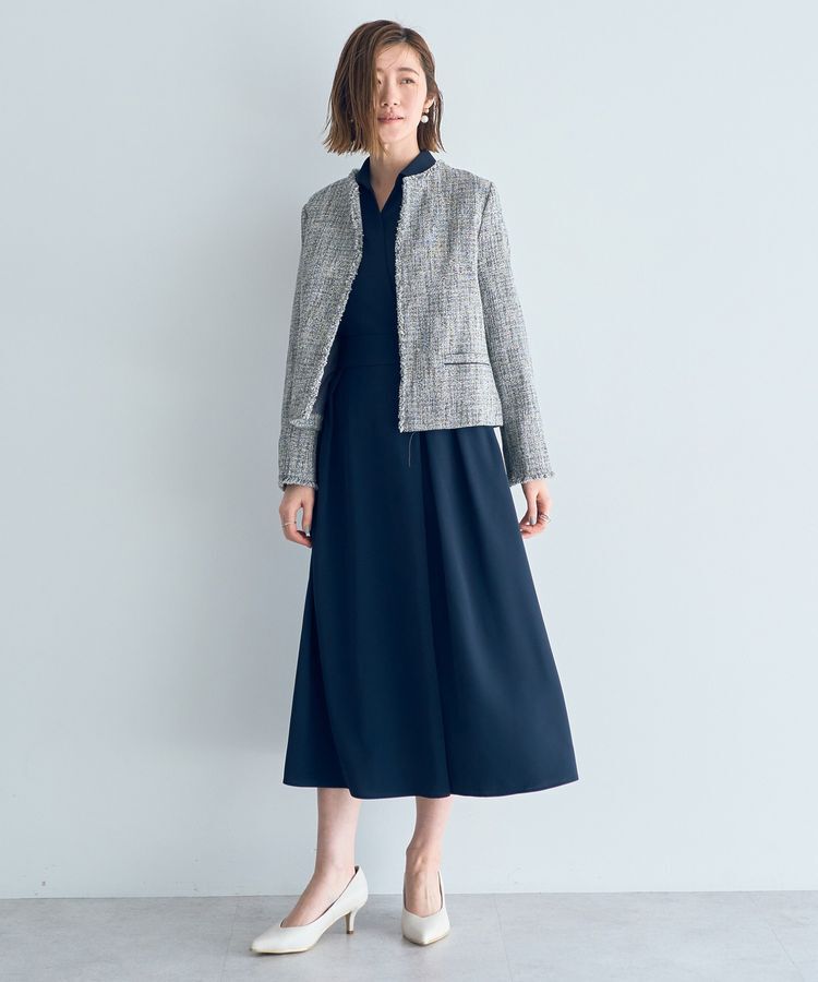 YECCA VECCA「ツイードジャケット」|テーラードジャケット|