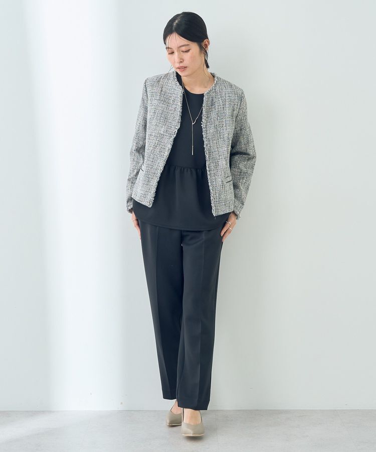 YECCA VECCA「ツイードジャケット」|テーラードジャケット|