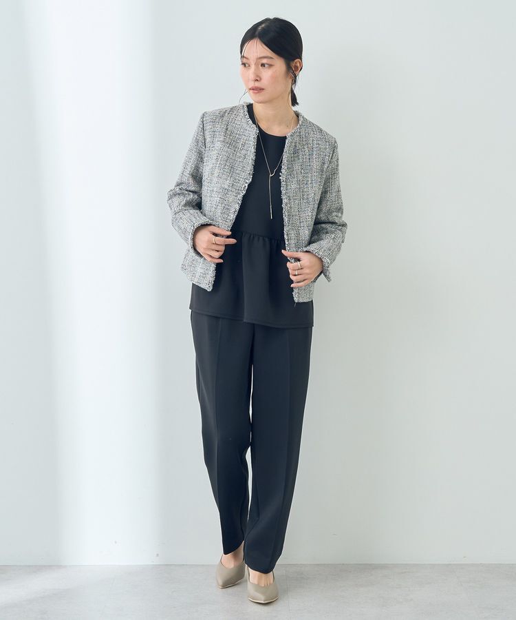 YECCA VECCA「ツイードジャケット」|テーラードジャケット|