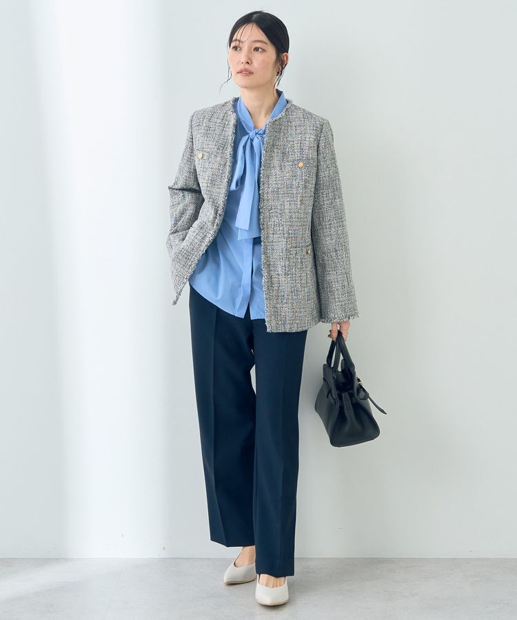 YECCA VECCA「金釦ツイードジャケット」|テーラードジャケット|