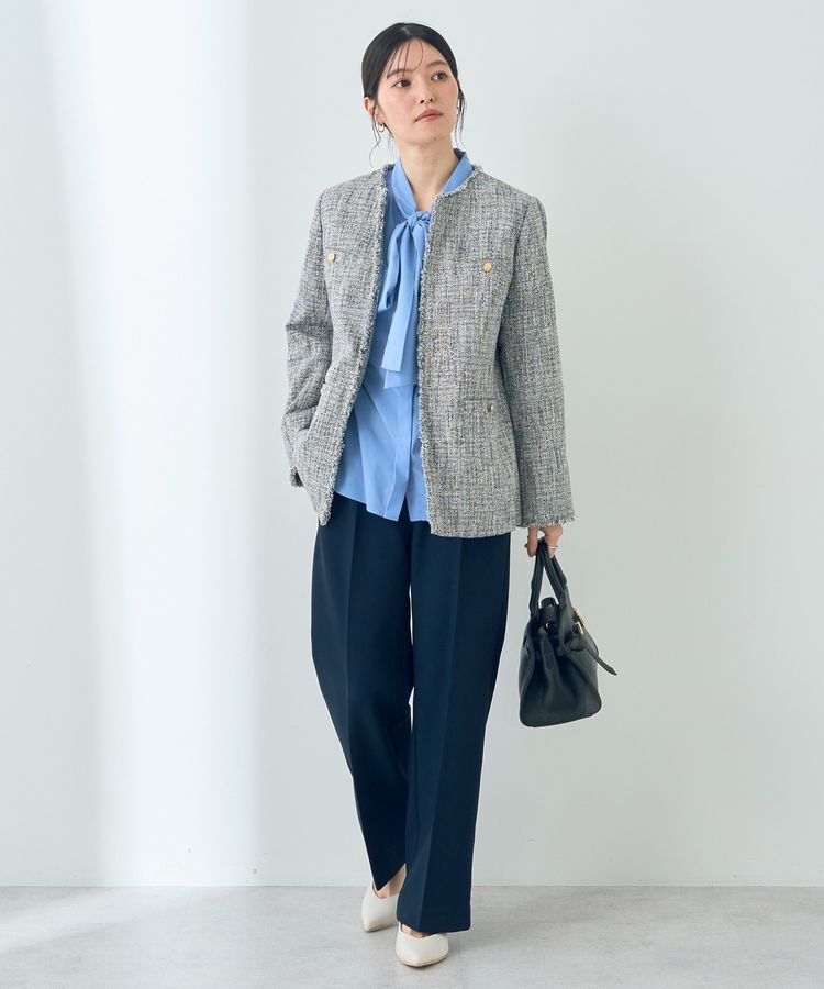 YECCA VECCA「金釦ツイードジャケット」|テーラードジャケット|