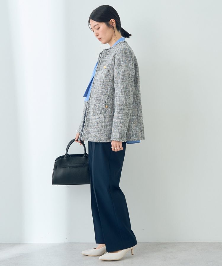 YECCA VECCA「金釦ツイードジャケット」|テーラードジャケット|