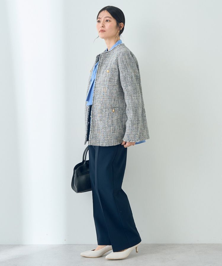 YECCA VECCA「金釦ツイードジャケット」|テーラードジャケット|