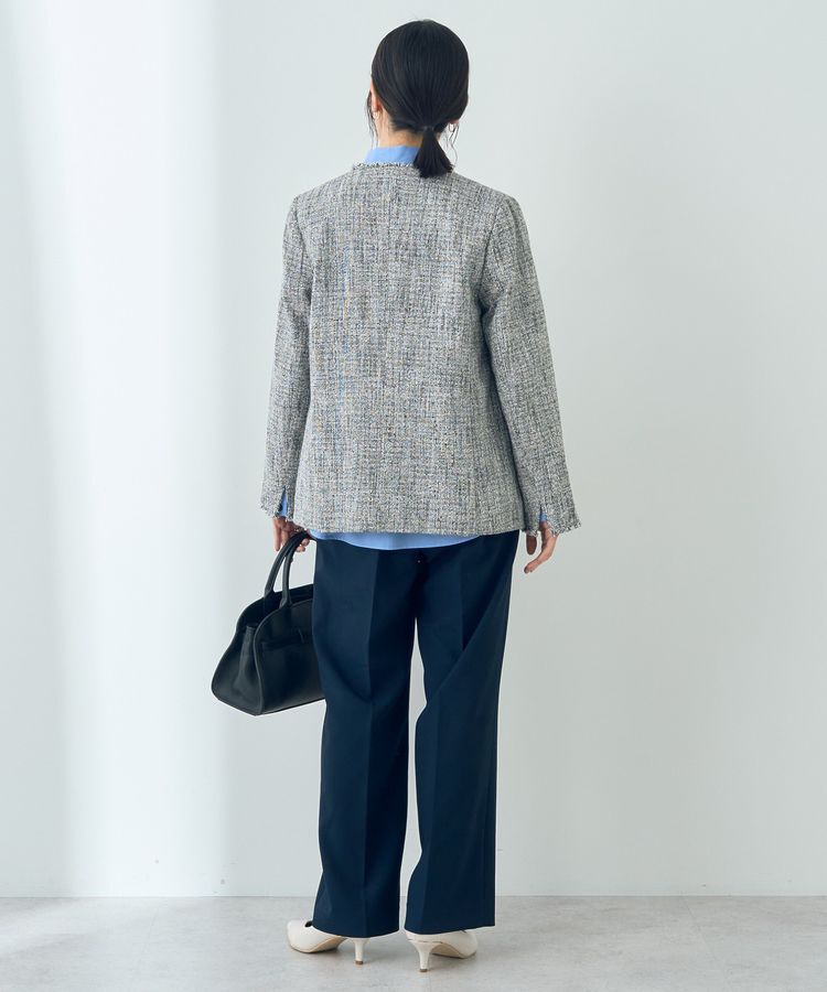 YECCA VECCA「金釦ツイードジャケット」|テーラードジャケット|