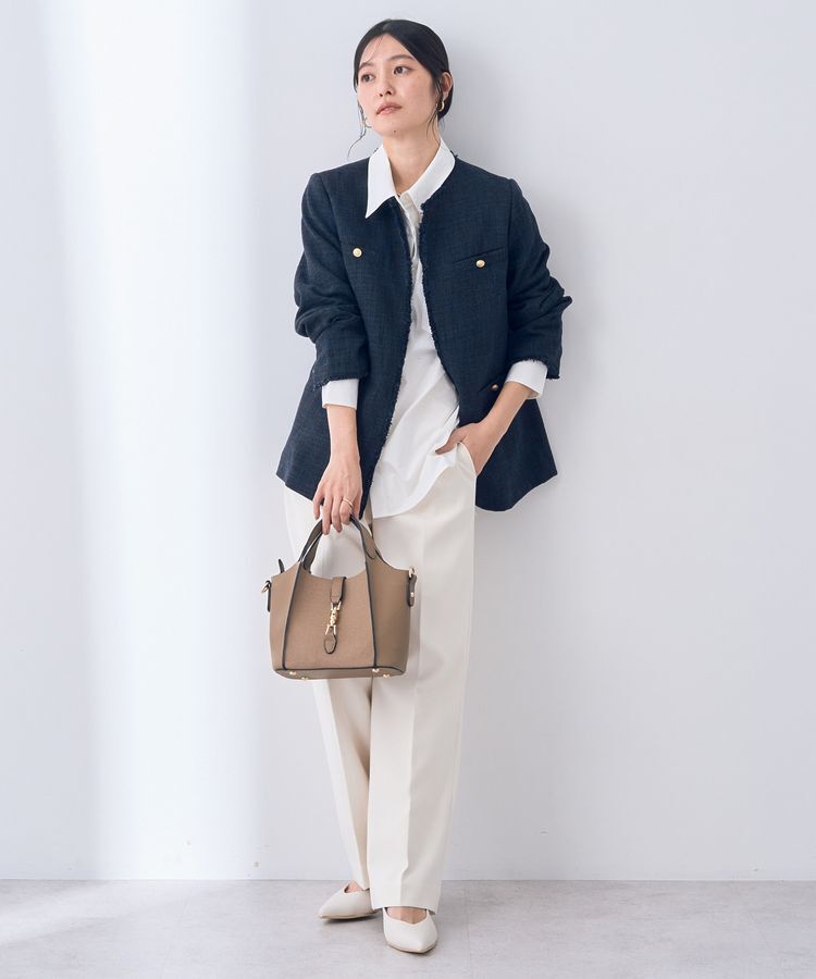 YECCA VECCA「金釦ツイードジャケット」|テーラードジャケット|