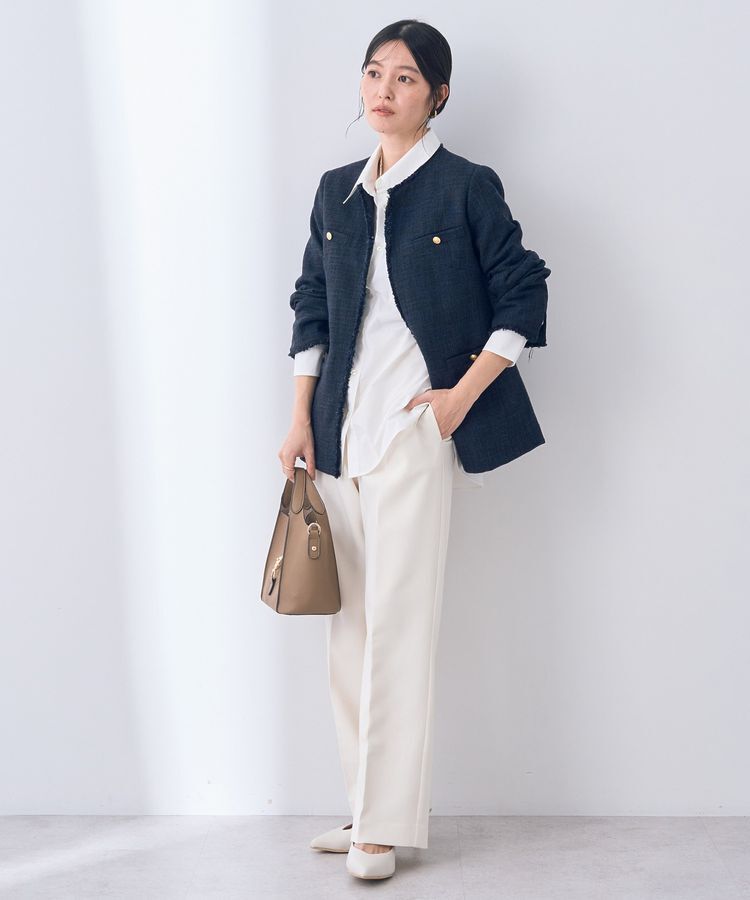 YECCA VECCA「金釦ツイードジャケット」|テーラードジャケット|