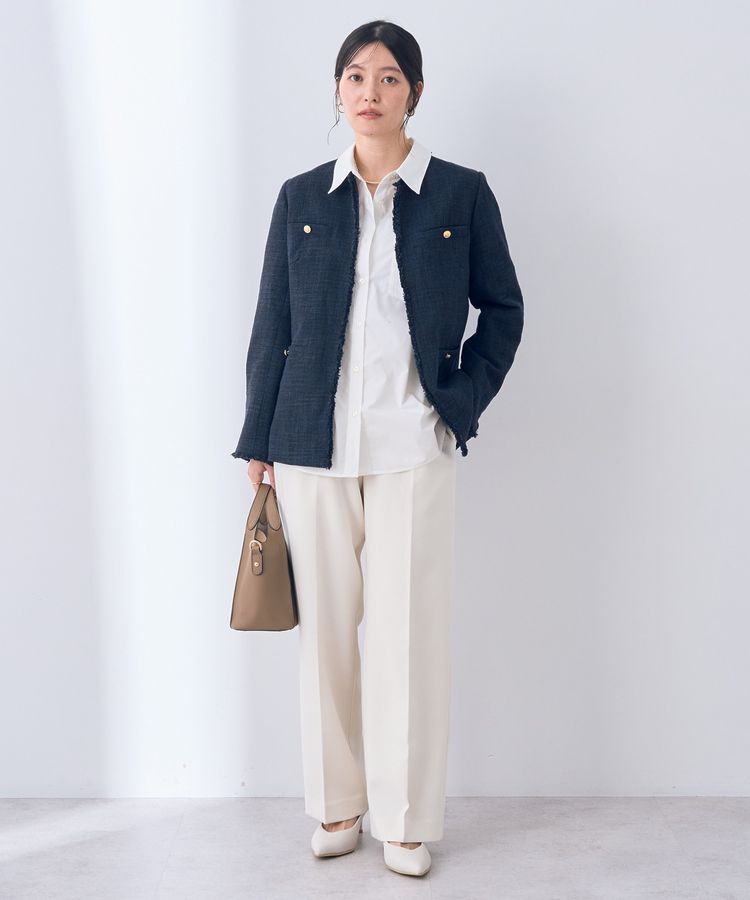 YECCA VECCA「金釦ツイードジャケット」|テーラードジャケット|