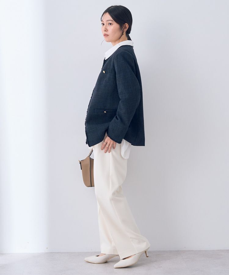 YECCA VECCA「金釦ツイードジャケット」|テーラードジャケット|